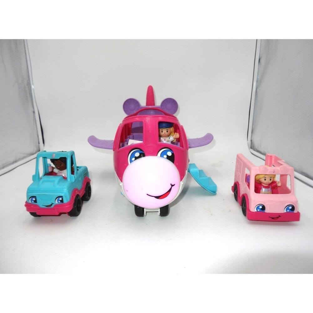 Fisher Price Little People Barbie Little Dream Plane Talking Plane ice Cream Tru